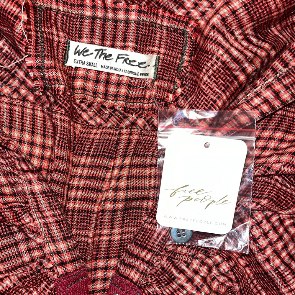 Free People Top new Catalynn Cinched Shirt xs - Picture 4 of 5
